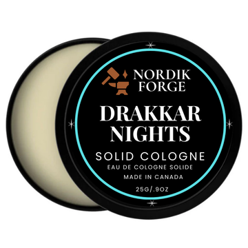 Nordik Forge Solid Cologne – Drakkar Nights | Sophisticated Men’s Fragrance