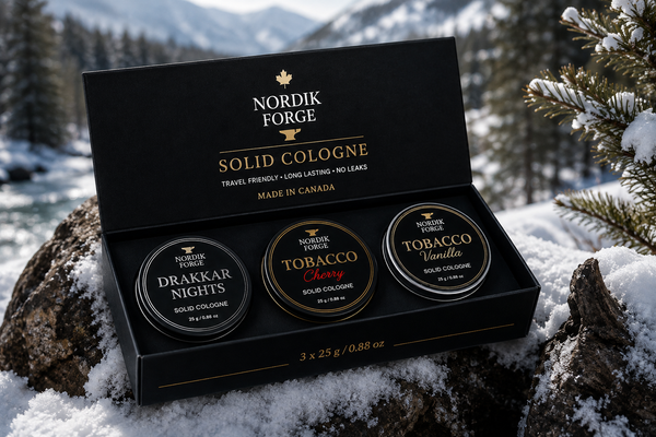 Solid Cologne for Men – 3 Pack Bundle | Nordik Forge